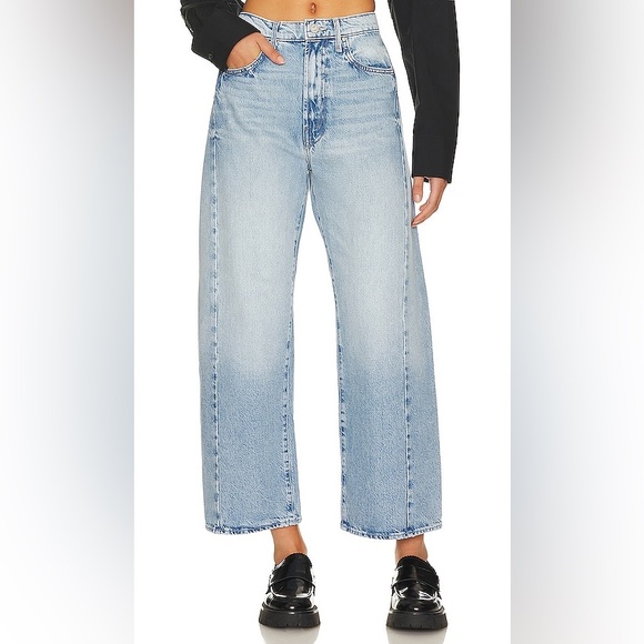 MOTHER The Half Pipe High-Rise Straight-Leg Ankle Jeans, size 28 - Picture 4 of 14